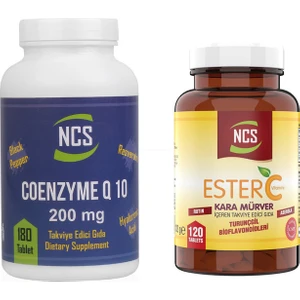 Coenzyme Q10 200 mg 180 Tablet Ester C 1000 mg 120 Tablet