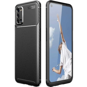 Tekno Grup Oppo A72 Kılıf Karbon Desenli Lux Negro Silikon Siyah
