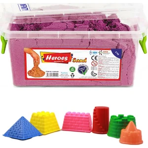 Kinetik Kum Pembe ve Kale Kum Kalıpları Seti
