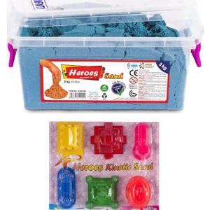 Kinetik Kum Turkuaz ve Tarihi Yapı Kum Kalıpları Seti