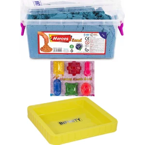 Kinetik Kum Turkuaz + Büyük Kum Havuzu ve Tarihi Yapı Kum Kalıpları Seti