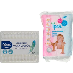 Wee Baby Kulak Çubuğu + İpek Temizleme Pamuğu Seti