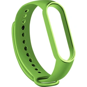 Case Street  Mi Band 5 Kılıf Silikon Kordon Renkli Yeşil