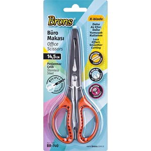 BR-740 14.5 cm Kılıflı Korumalı Makas