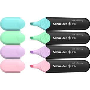 SCHNEIDER JOB FOSFORLU KALEM 4'LÜ SET PASTEL RENKLER