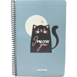 Meow 80 Yaprak Çizgili A6 Defter