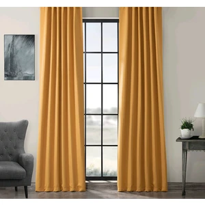 Evdepo Home Hazır Karartma Blackout Pilesiz Fon Perde Deve Tüyü   80 x 270 cm