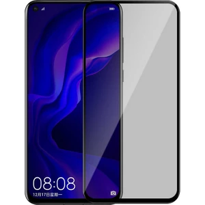 Case 4U Samsung Galaxy M11 Hayalet Ekran Koruyucu Gizli 5D Tam Kaplayan Privacy Kırılmaz Cam Siyah