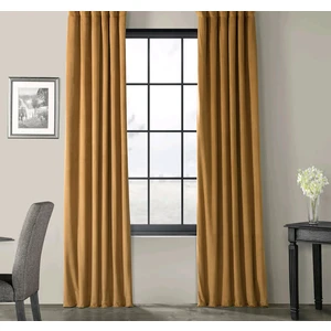 Evdepo Home Hazır Karartma Blackout Pilesiz Fon Perde Camel 100 x 260 cm