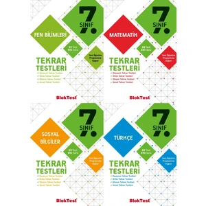 Bloktest Yayınları 7 Tekrar Testleri Set