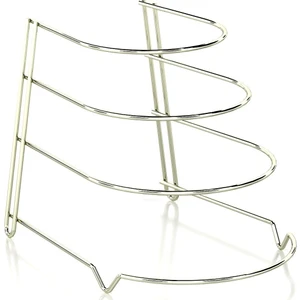 4 Katlı Metal Organizer Tava Rafı Altın KB086