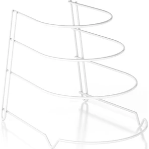 4 Katlı Metal Organizer Tava Rafı Beyaz KB086