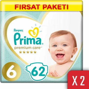 Premium Care Bebek Bezi 6 Beden 13-18 kg 124'lü Ekstra Large Fırsat Paketi