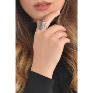 Kadın Antik Gümüş Kaplama Samanyolu  Yüzük