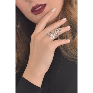 Kadın Antik Gümüş Kaplama Yüzük