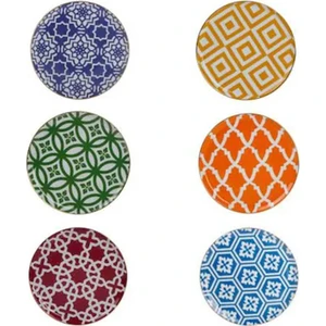 Morocco 6'lı Düz Tabak Seti 20 Cm