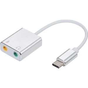 Type-C 3.5mm Kulaklık Mikrofon Şarj Çevirici Adaptör
