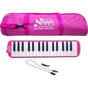 32 Tuşlu Çantalı Melodika - Pembe
