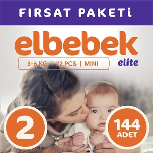 Elbebek Elite Bebek Bezi 2 Numara  Mini 144 Adet