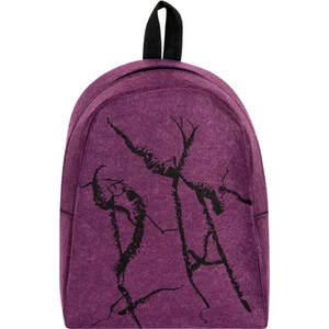 Fly Color Bags Keçe Şimşek Desenli Sırt Çantası Mor