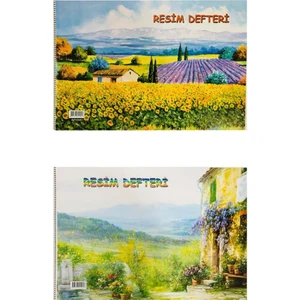 Sipiralli Resim Defteri Kk 15 Yaprak 35 x 50 cm 2'li