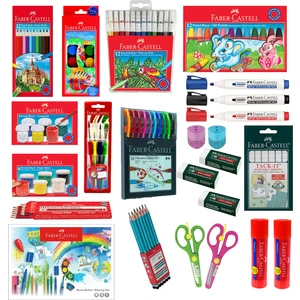 Okul Öğrenci Kırtasiye Boya Seti 30 Parça Renkli Kalemler ve Boyalar