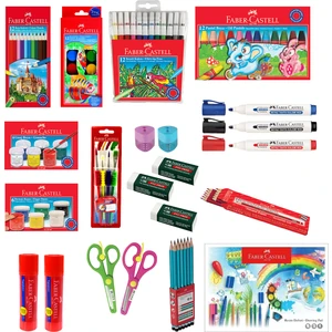 Okul Öğrenci Kırtasiye Boya Seti 24 Parça Renkli Çocuklar İçin Eğlenceli