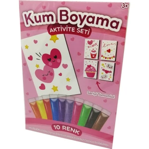 Kumbo Kum Boyama Sevimli Kapler  Kum Boyama Aktivite Seti