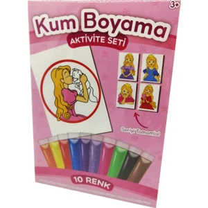 Kumbo Kum Boyama Kedili Prenses  Kum Boyama Aktivite Seti