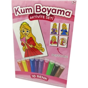 Kumbo Kum Boyama Kalpli Prenses  Kum Boyama Aktivite Seti