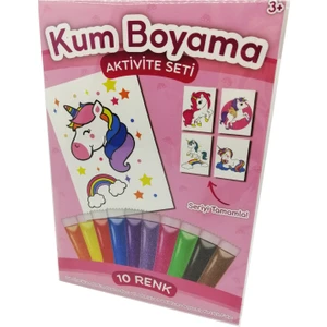 Kumbo Kum Boyama Parıltılı Unicorn  Kum Boyama Aktivite Seti
