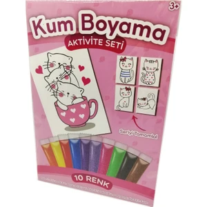 Kumbo Kum Boyama Kedi Kardeşler  Kum Boyama Aktivite Seti