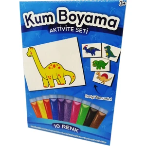 Kumbo Kum Boyama Brachiosaurus  Dinozor Kum Boyama Aktivite Seti