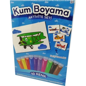 Kumbo Kum Boyama Pervaneli Uçak Kum Boyama Aktivite Seti