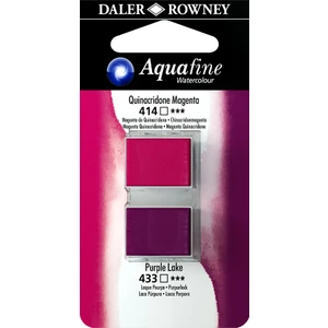 Daler Rowney Aquafine 414-433 Taş Sulu Boya 2'li Quinacridone Magenta Purple Lake