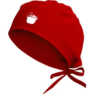 Tasarım Trend Aşçı - Chef Temalı Tasarım Restoran - Cafe Bonesi Kırmızı