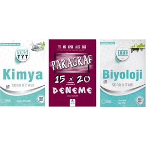 Palme Yayıncılık TYT Biyoloji Kimya Soru Bankası Paragraf 15X20 Deneme Seti
