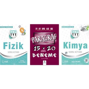 Palme Yayıncılık TYT Fizik Kimya Soru Bankası Paragraf 15 x 20 Deneme Seti