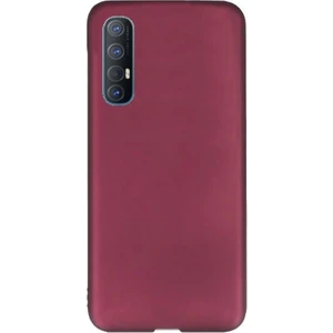 Oppo Reno 3 Pro Kılıf Premier Silikon Koruma + Nano Glass Mürdüm
