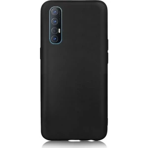 Oppo Reno 3 Pro Kılıf Premier Silikon Koruma + Nano Glass Siyah