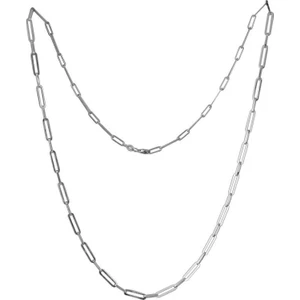 In Love Gümüş Zincir Uzun Erkek Gümüş Kolye