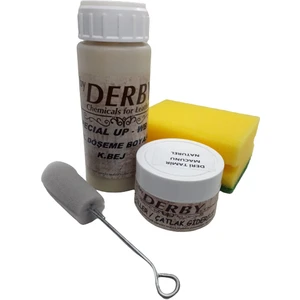 Koyu Bej Oto Döşeme Boyası ve Natural Deri Tamir Macunu