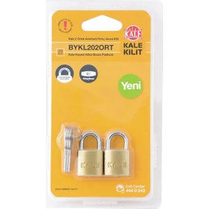 Kale Kilit BYKL202ORT Asma Kilit ( 2 adet master sistem )