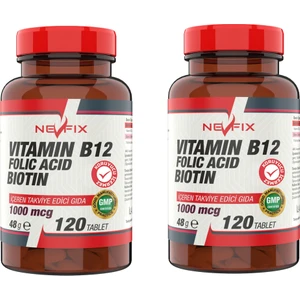 B12 Folic Acid Biotin 120 Tablet x 2 Kutu 240 Tablet