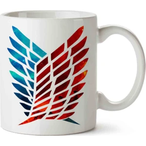 Art Hediye Attack On Titan Modern N Baskılı Kupa Bardak