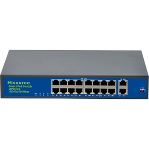 16 Port Poe Switch + 2 Port Uplink Gigabit