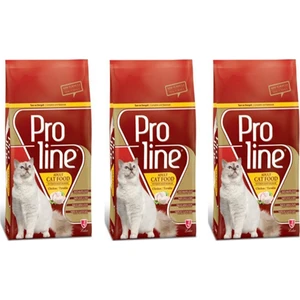Pro Line Cat Adult Chicken Tavuklu Yetişkin Kedi Maması 3 Adet