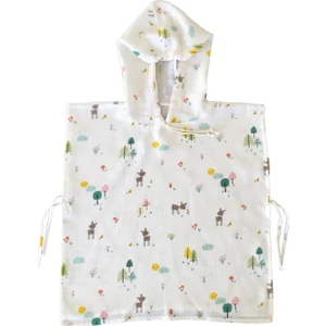 Mutlu Gün Marketi Bambi Figürlü Müslin Panço