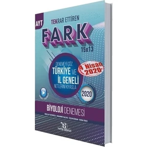 Yayın Denizi Yayınları AYT Biyoloji Fark Tekrar Ettiren 15 X 13 Denemesi