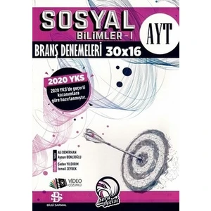 Bilgi Sarmal Yayınları AYT Sosyal Bilimler 1 30 X 16 Branş Denemeleri